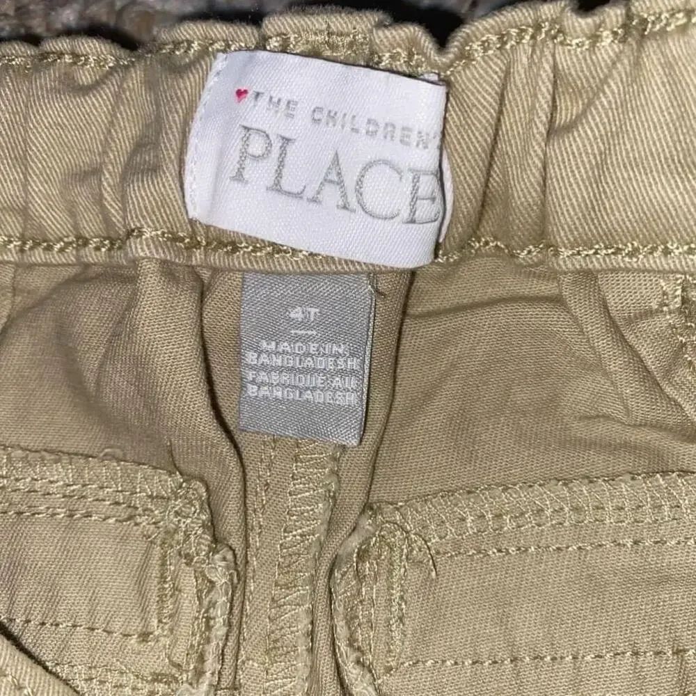 ⭐️3/$20 The Children's Place Tan Khaki Shorts Size 4T NWOT